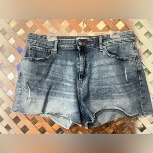 Denizen Levi’s High Rise Denim Blue Women's Shorts 18 34w